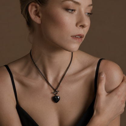 Herz-Halskette für Paare | Kette & Choker in einem