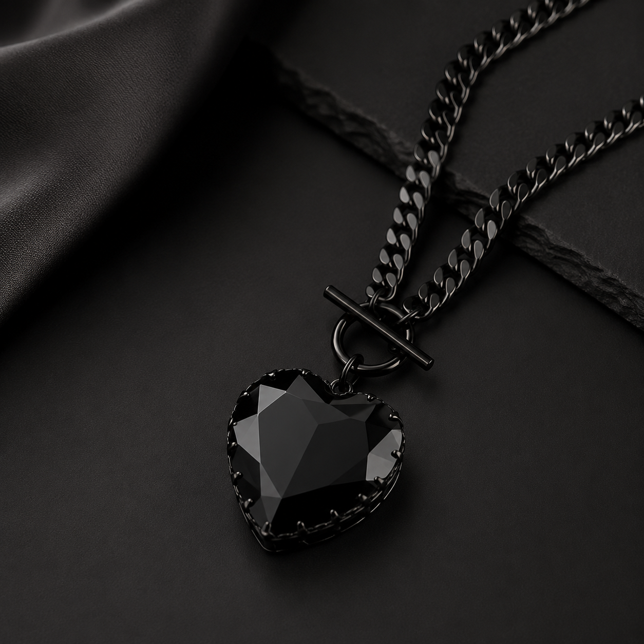 Herz-Halskette für Paare | Kette & Choker in einem