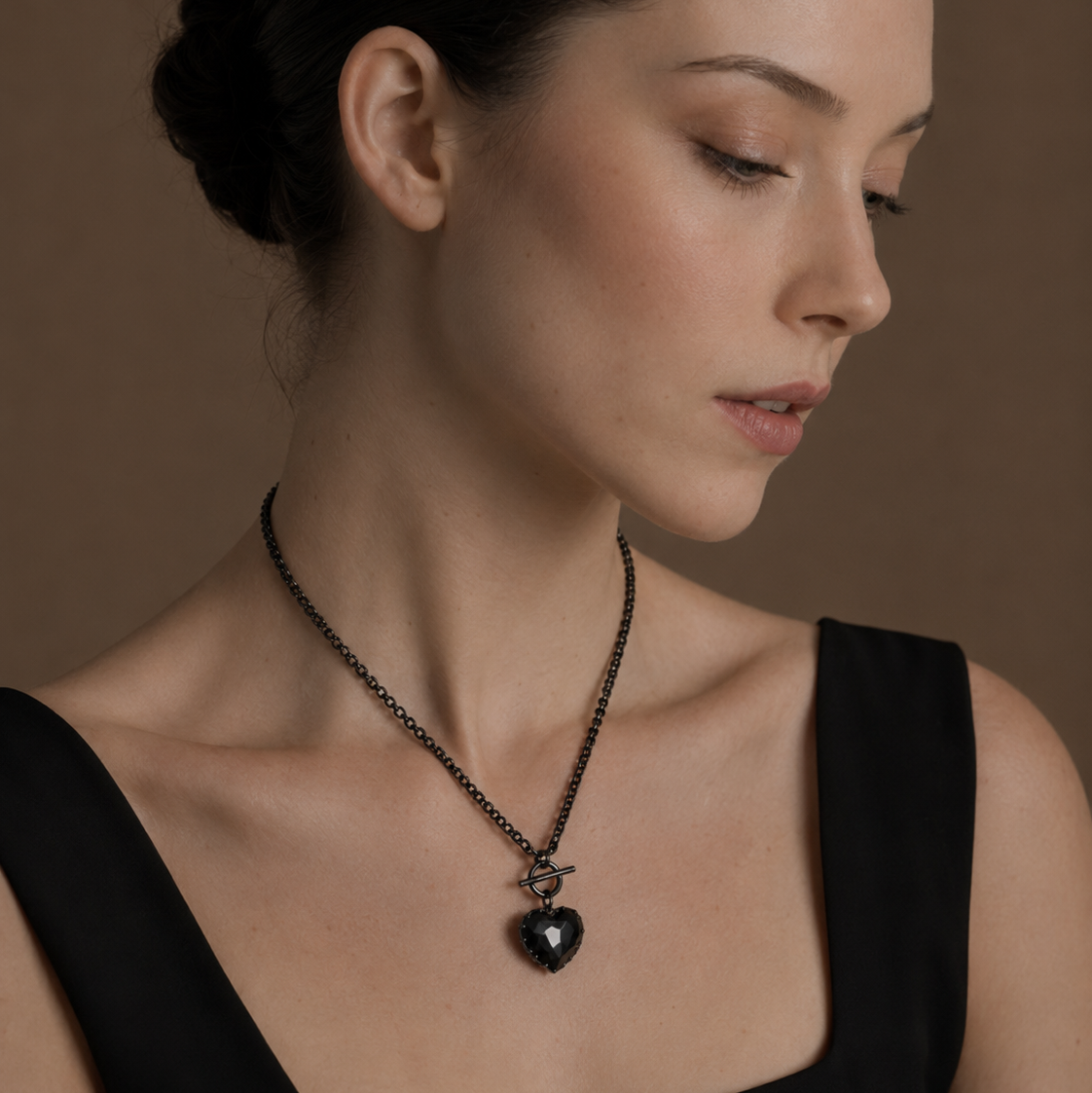Herz-Halskette für Paare | Kette & Choker in einem
